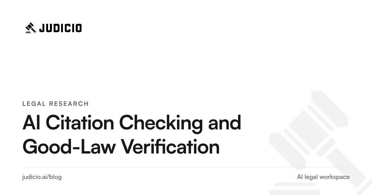 AI citation checking and good-law verification, showing a case traced forward through its subsequent treatment