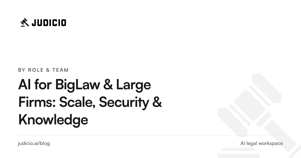 A large law firm scaling AI across practice groups for data-room diligence, knowledge, and governance