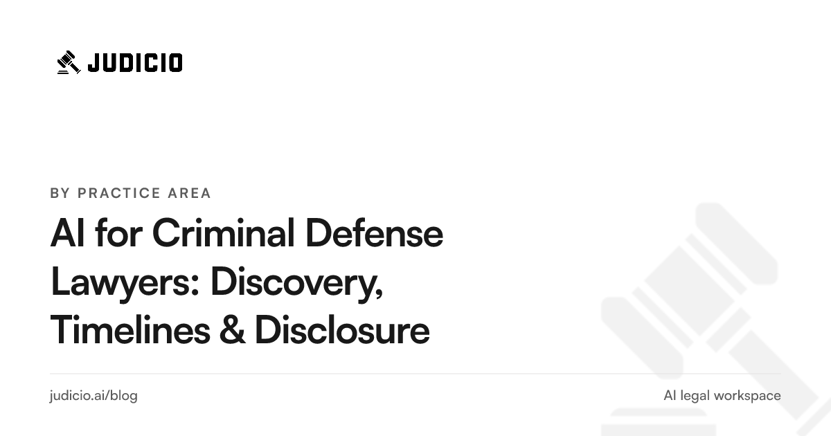 A criminal defense lawyer using AI to review discovery and build a defense chronology with citations