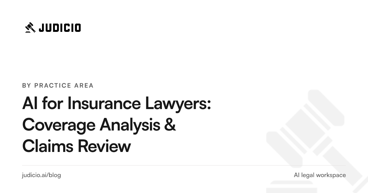 An insurance lawyer using AI to analyze policy coverage and review a claims file