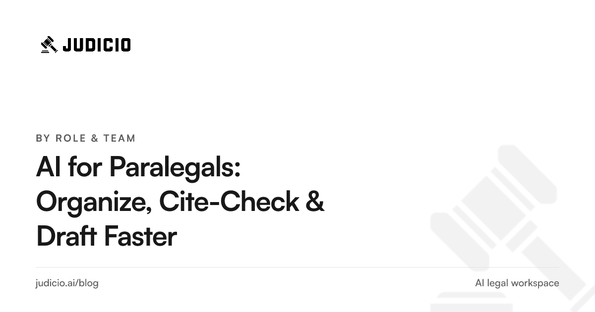 A paralegal using AI to organize files, cite-check sources, and build a case chronology