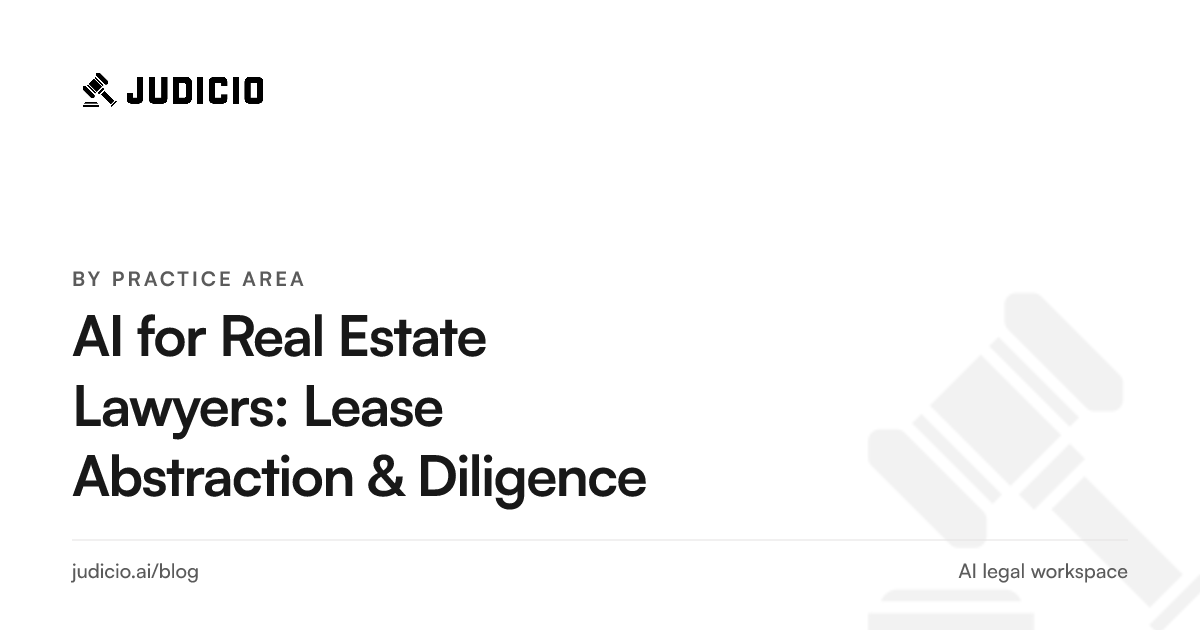 A real estate lawyer using AI to abstract leases and run property due diligence with page-cited findings