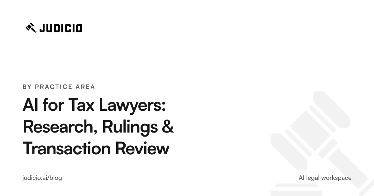 A tax lawyer using AI to research rulings and review transaction documents across jurisdictions
