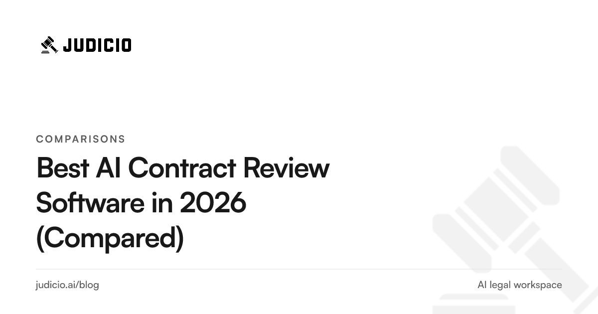 Comparison of the best AI contract review software tools in 2026