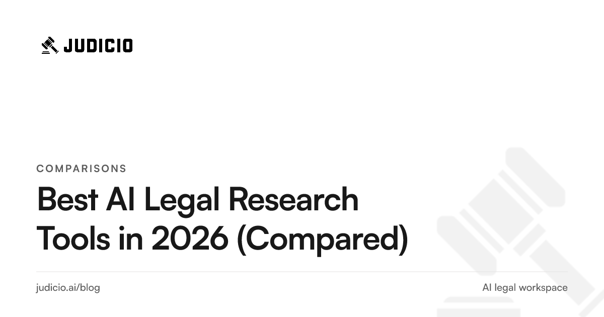 Comparison of the best AI legal research tools in 2026
