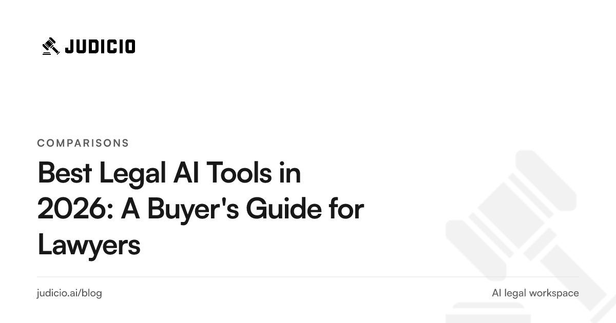 Comparison chart of the best legal AI tools in 2026 for law firms and in-house teams
