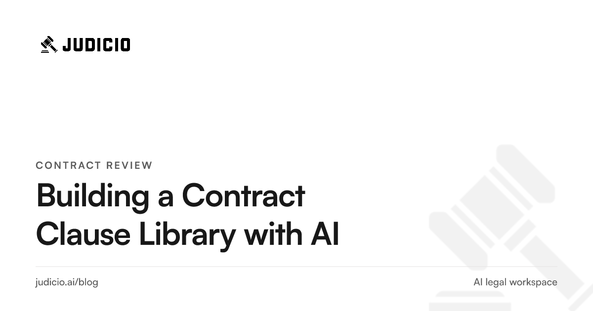 Building a contract clause library with AI by extracting approved clauses and fall-backs from past contracts