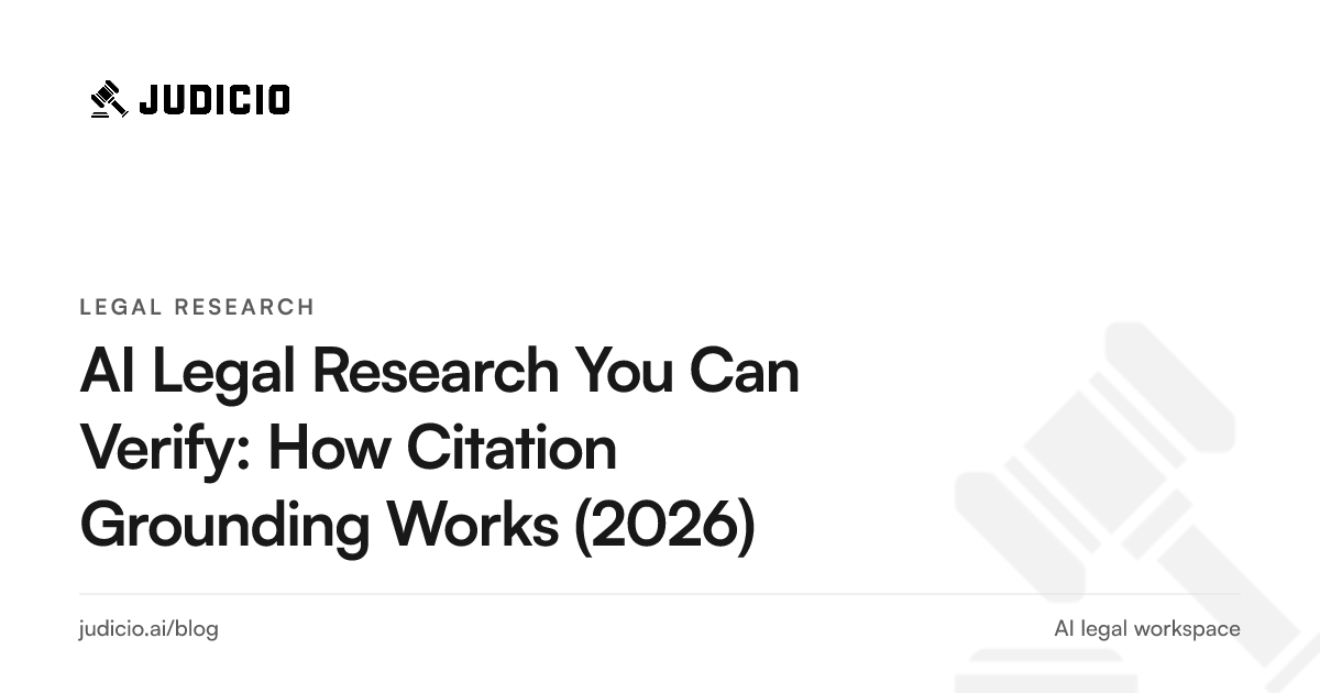A legal AI research answer with each proposition linked to the exact page and quoted passage of its source authority