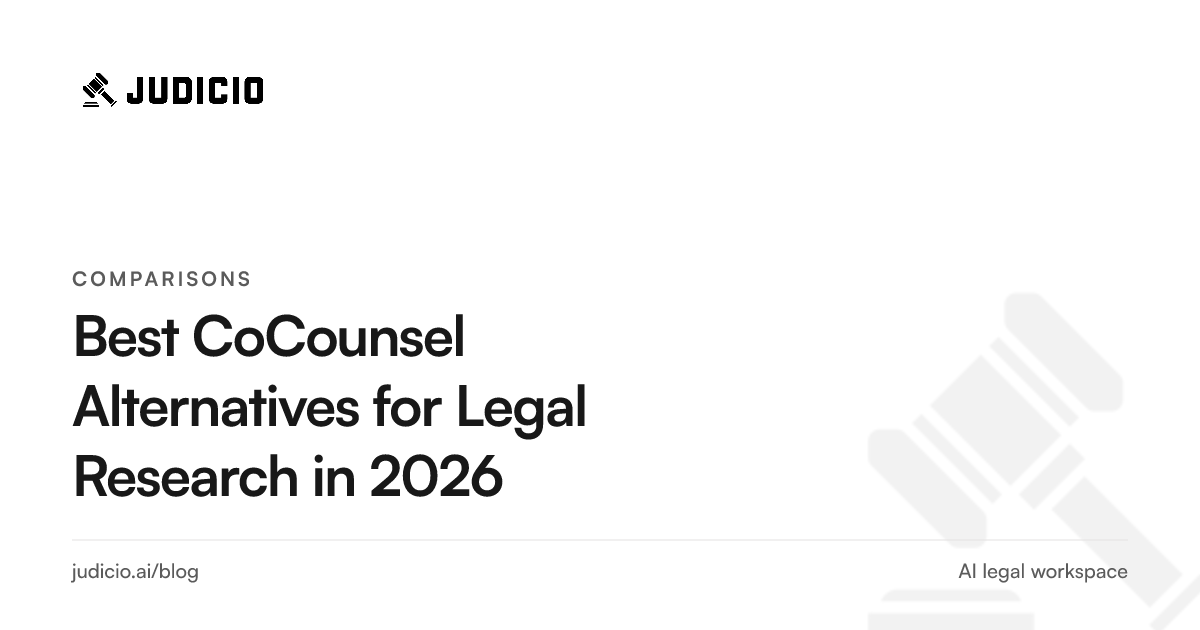 Comparison of the best CoCounsel alternatives for AI legal research in 2026