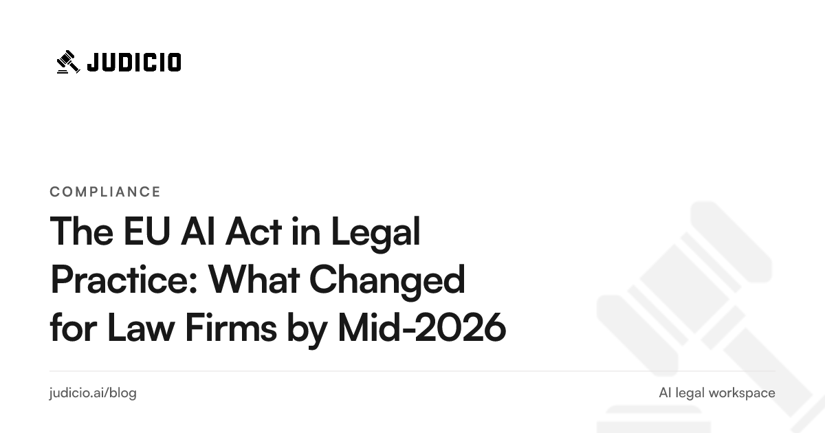 A timeline of EU AI Act milestones from 2024 through 2027 with the obligations that apply to law firms highlighted