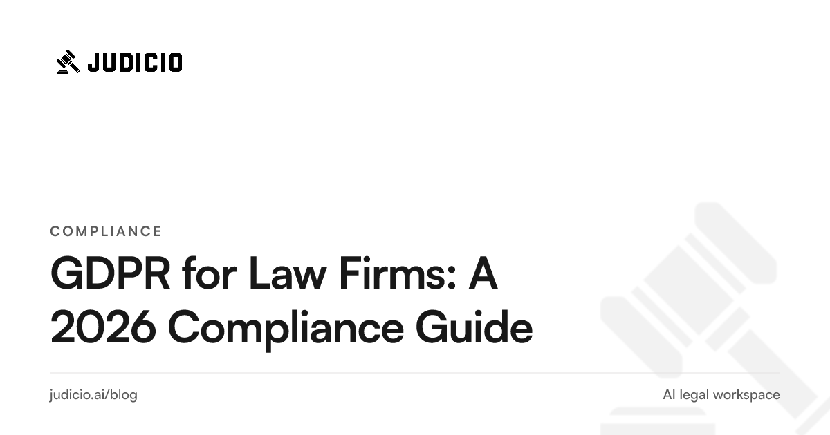 A law firm mapping GDPR obligations - controller and processor roles, data-subject rights, and AI vendor due diligence