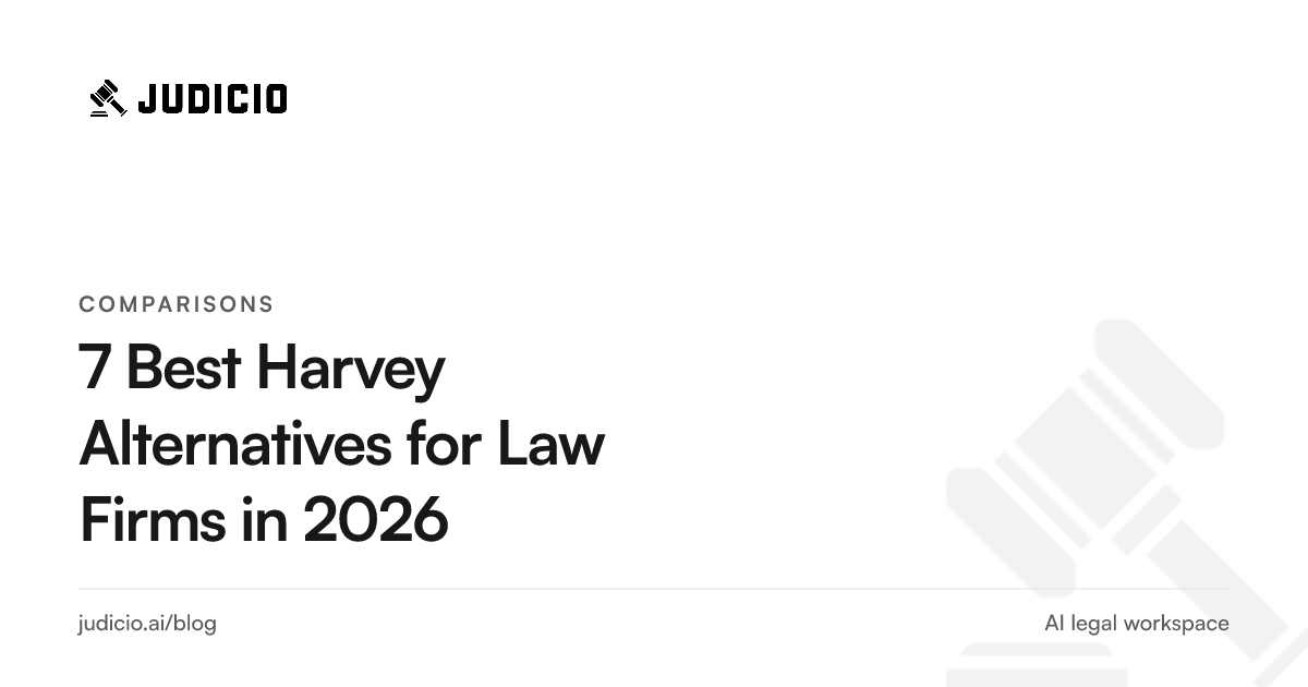 Comparison of leading Harvey alternatives for law firms in 2026
