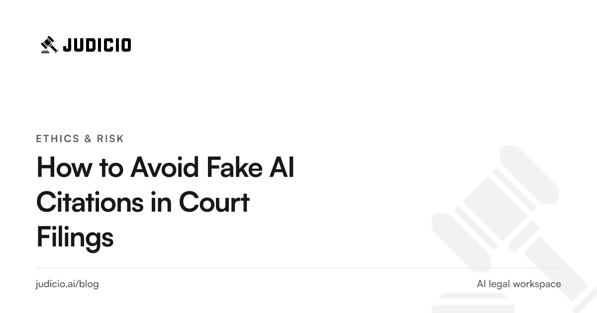 How to avoid fake AI citations in court filings with grounded research and verification