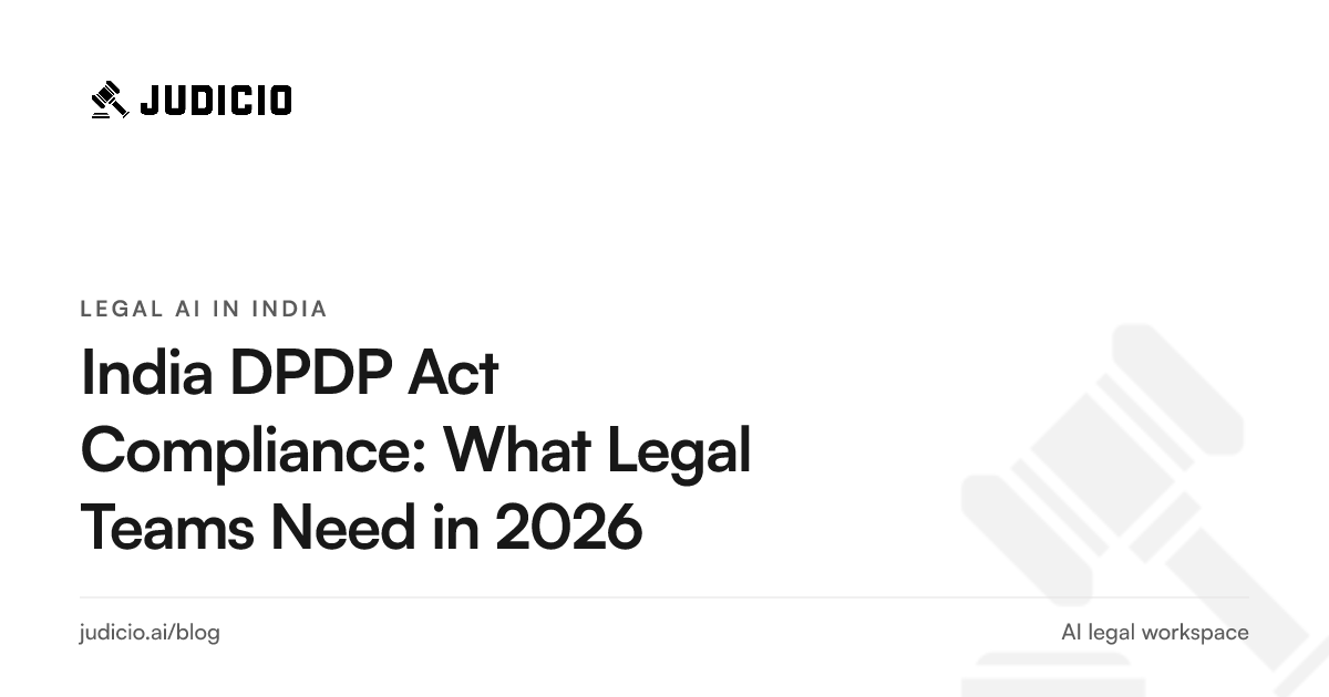 Legal compliance team evaluating data protection controls under India's DPDP Act