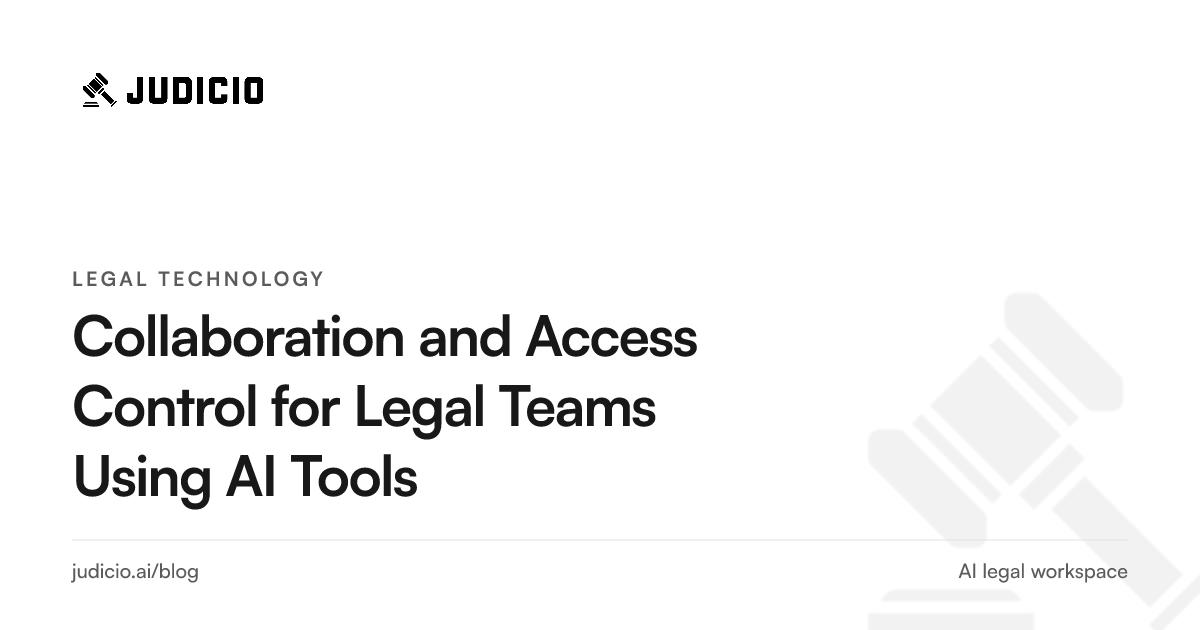 A legal team sharing AI work through projects with role-based access control
