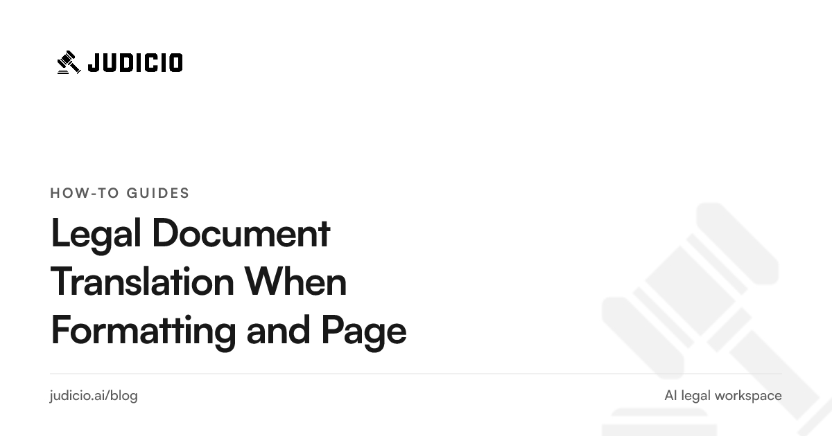 Translating a legal document with layout preserved, reviewed side by side with the original