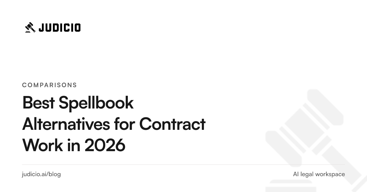 Comparison of Spellbook alternatives for contract drafting and review in 2026