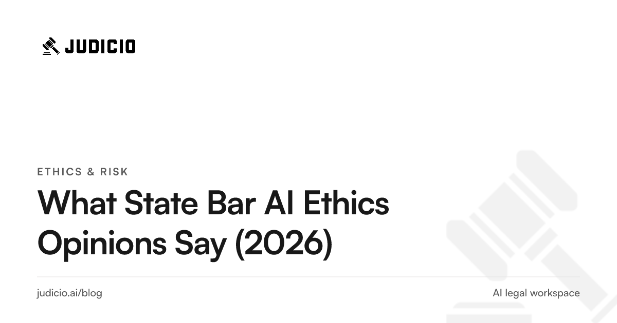 US state bar ethics opinions on generative AI for lawyers, surveyed as of 2026