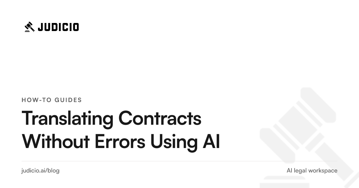 A bilingual lawyer reviewing a contract translation side by side with the source to catch terms-of-art errors