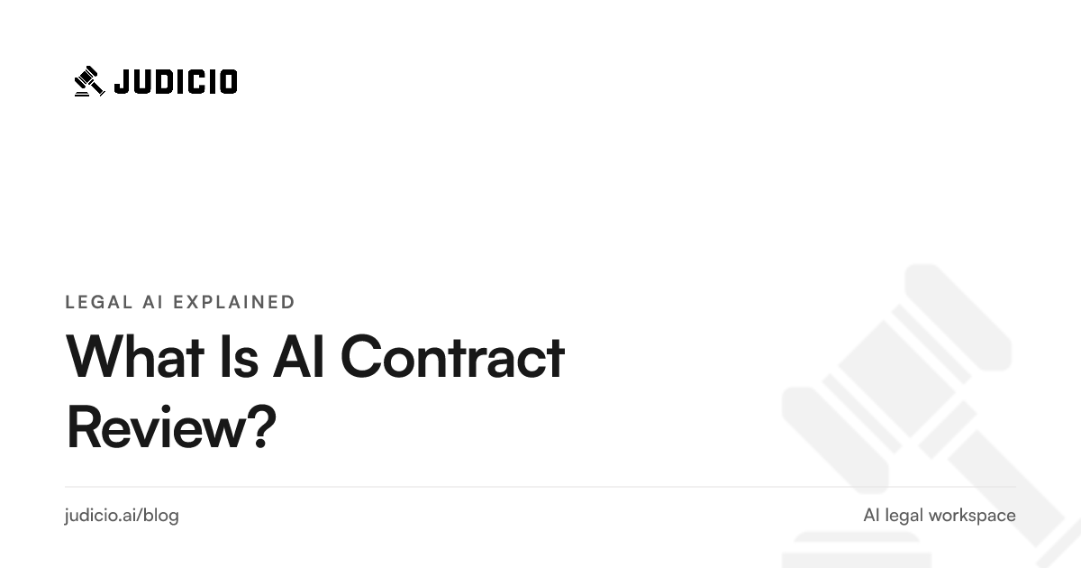 AI contract review extracting clauses, flagging risks, and citing the page in a legal agreement