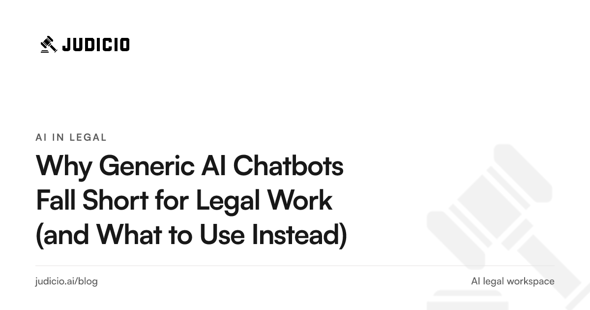 A split view contrasting a generic chatbot answer without sources against a legal AI answer cited to page and passage